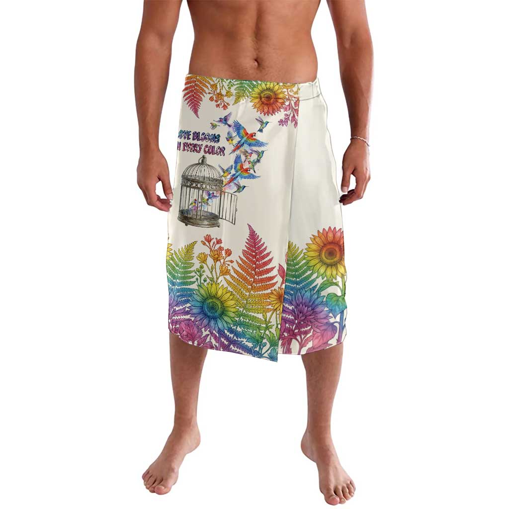 Love Blooms in Every Color Lavalava Nature Rainbow of Freedom