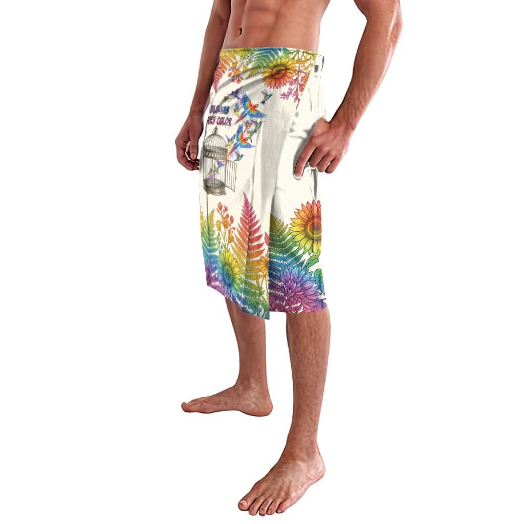 Love Blooms in Every Color Lavalava Nature Rainbow of Freedom