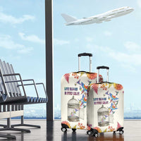 Love Blooms in Every Color Luggage Cover Nature Rainbow of Freedom