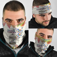 Love Blooms in Every Color Neck Gaiter Nature Rainbow of Freedom