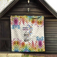 Love Blooms in Every Color Quilt Nature Rainbow of Freedom