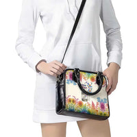 Love Blooms in Every Color Shoulder Handbag Nature Rainbow of Freedom