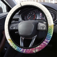 Love Blooms in Every Color Steering Wheel Cover Nature Rainbow of Freedom