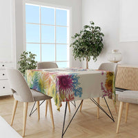 Love Blooms in Every Color Tablecloth Nature Rainbow of Freedom