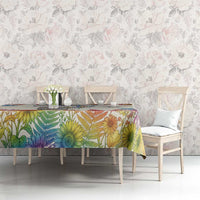 Love Blooms in Every Color Tablecloth Nature Rainbow of Freedom
