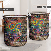 Pride Graffiti Wall Laundry Basket Speak Your Truth, Embrace Your Color