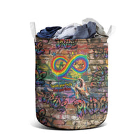 Pride Graffiti Wall Laundry Basket Speak Your Truth, Embrace Your Color