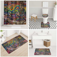 Pride Graffiti Wall Bathroom Set Speak Your Truth, Embrace Your Color