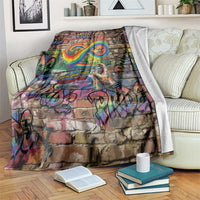 Pride Graffiti Wall Blanket Speak Your Truth, Embrace Your Color