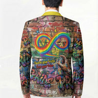 Pride Graffiti Wall Blazer Speak Your Truth, Embrace Your Color