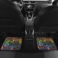 Pride Graffiti Wall Car Mats Speak Your Truth, Embrace Your Color