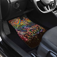 Pride Graffiti Wall Car Mats Speak Your Truth, Embrace Your Color