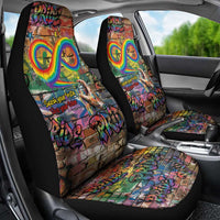 Pride Graffiti Wall Car Seat Cover Speak Your Truth, Embrace Your Color