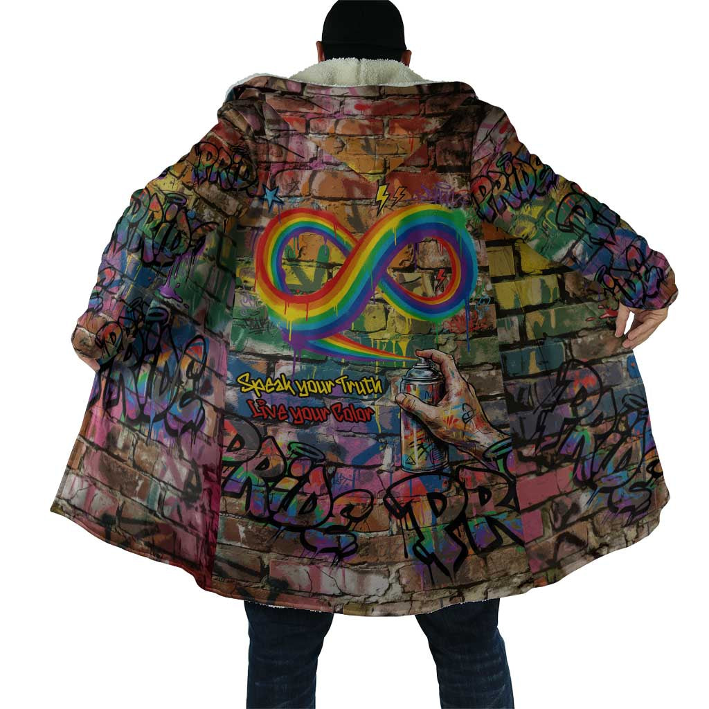 Pride Graffiti Wall Cloak Speak Your Truth, Embrace Your Color