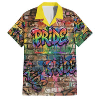 Pride Graffiti Wall Hawaiian Shirt Speak Your Truth, Embrace Your Color