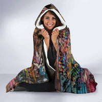 Pride Graffiti Wall Hooded Blanket Speak Your Truth, Embrace Your Color