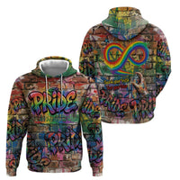 Pride Graffiti Wall Hoodie Speak Your Truth, Embrace Your Color