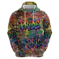 Pride Graffiti Wall Hoodie Speak Your Truth, Embrace Your Color