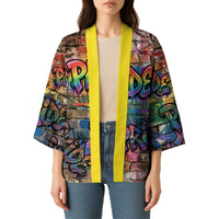 Pride Graffiti Wall Kimono Speak Your Truth, Embrace Your Color