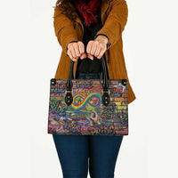 Pride Graffiti Wall Leather Bag Speak Your Truth, Embrace Your Color