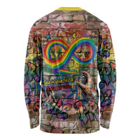 Pride Graffiti Wall Long Sleeve Shirt Speak Your Truth, Embrace Your Color