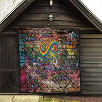 Pride Graffiti Wall Quilt Speak Your Truth, Embrace Your Color