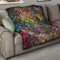 Pride Graffiti Wall Quilt Speak Your Truth, Embrace Your Color