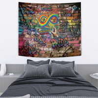 Pride Graffiti Wall Tapestry Speak Your Truth, Embrace Your Color