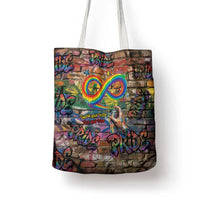 Pride Graffiti Wall Tote Bag Speak Your Truth, Embrace Your Color