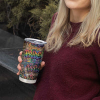 Pride Graffiti Wall Tumbler Cup Speak Your Truth, Embrace Your Color