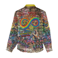 Pride Graffiti Wall Women Casual Shirt Speak Your Truth, Embrace Your Color