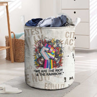Loud & Proud Laundry Basket Riot and the Rainbow Protest Art