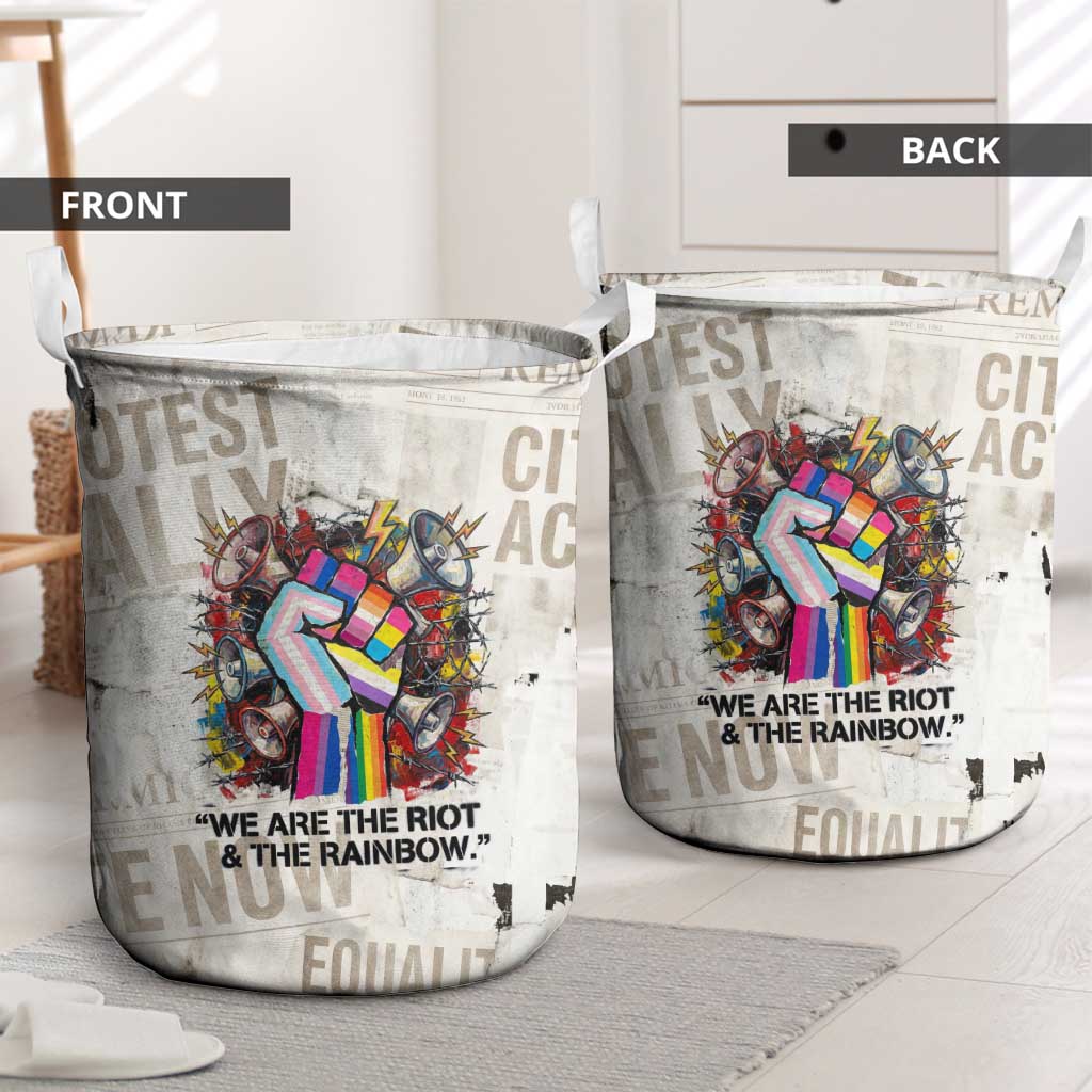 Loud & Proud Laundry Basket Riot and the Rainbow Protest Art