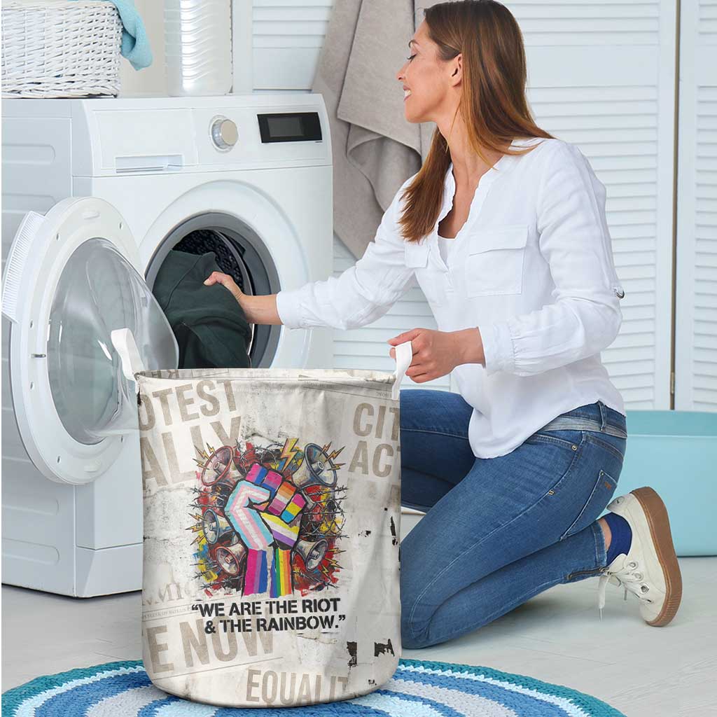 Loud & Proud Laundry Basket Riot and the Rainbow Protest Art