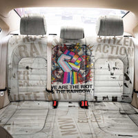 Loud & Proud Back Car Seat Cover Riot and the Rainbow Protest Art