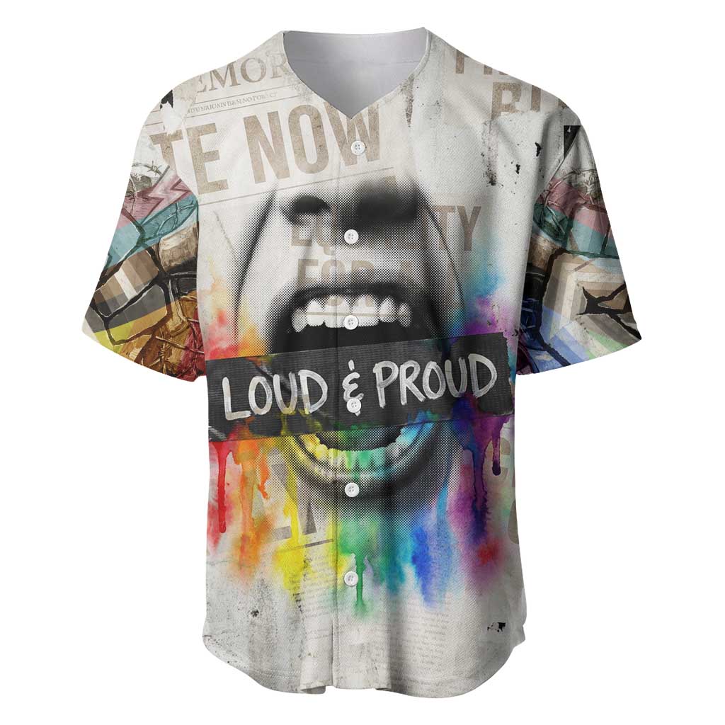 Loud & Proud Baseball Jersey Riot and the Rainbow Protest Art