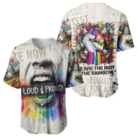 Loud & Proud Baseball Jersey Riot and the Rainbow Protest Art