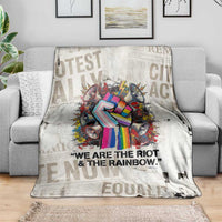 Loud & Proud Blanket Riot and the Rainbow Protest Art