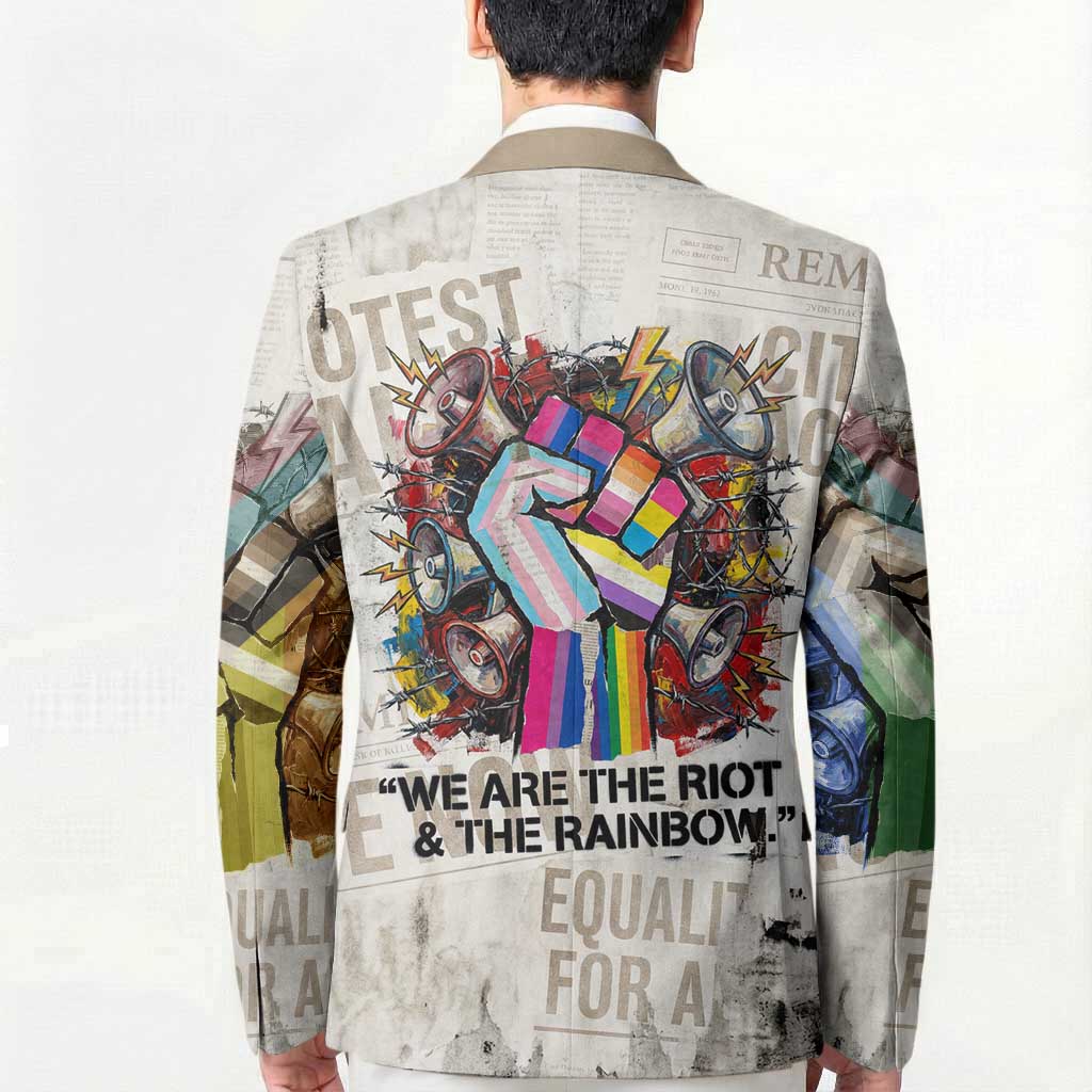 Loud & Proud Blazer Riot and the Rainbow Protest Art