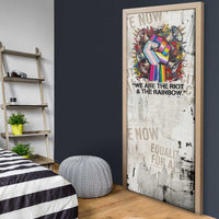 Loud & Proud Door Cover Riot and the Rainbow Protest Art