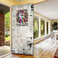 Loud & Proud Door Cover Riot and the Rainbow Protest Art