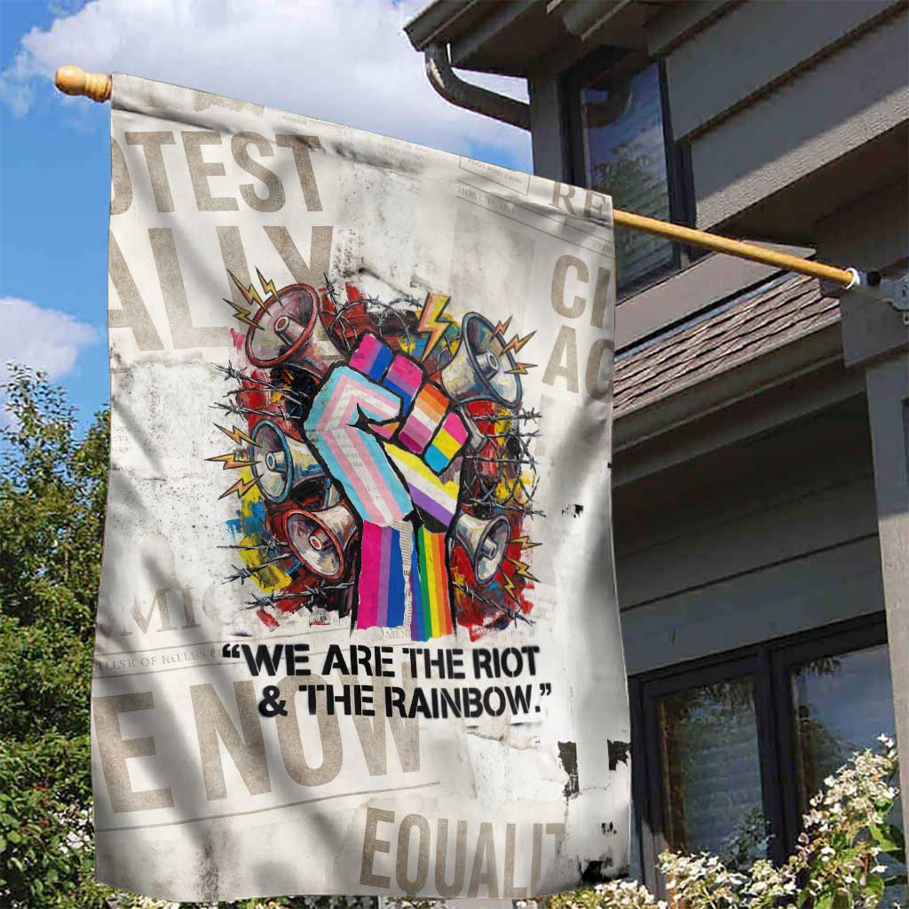 Loud & Proud Garden Flag Riot and the Rainbow Protest Art