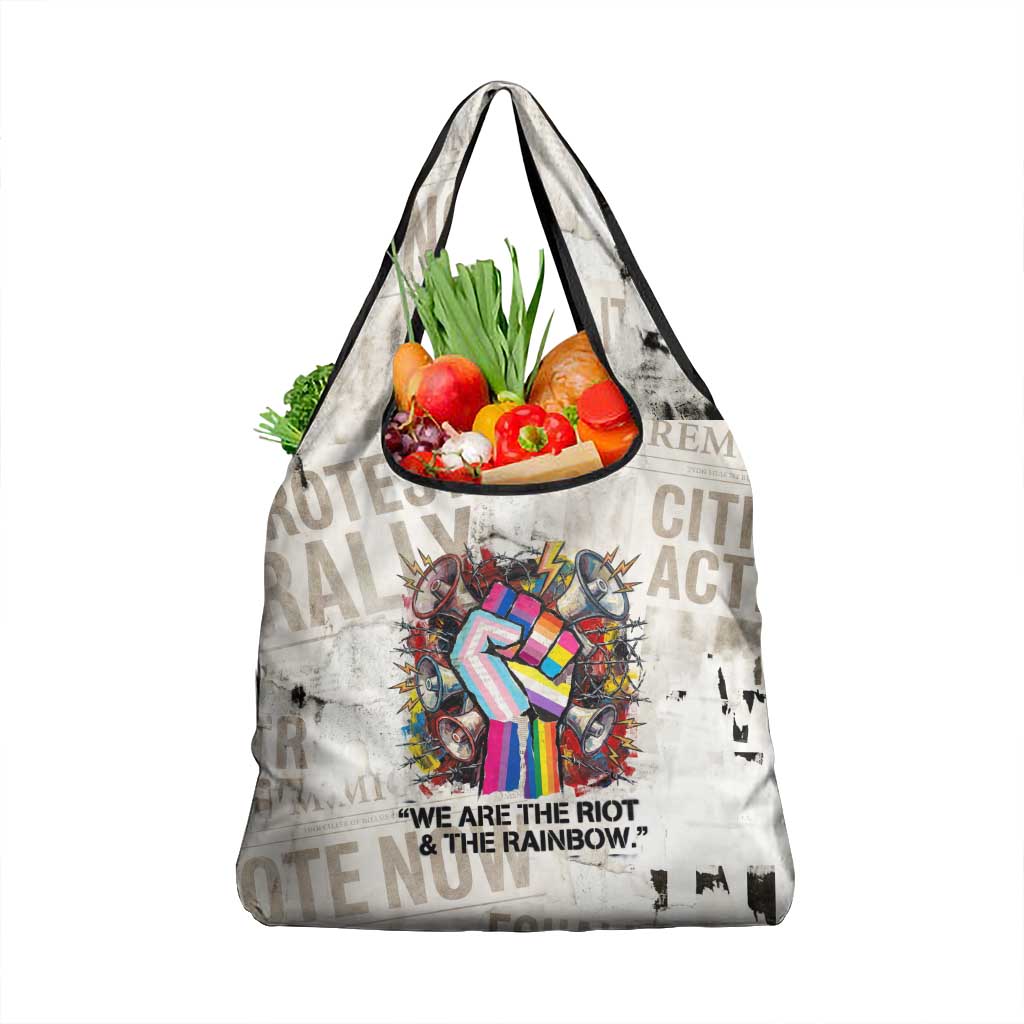 Loud & Proud Grocery Bag Riot and the Rainbow Protest Art