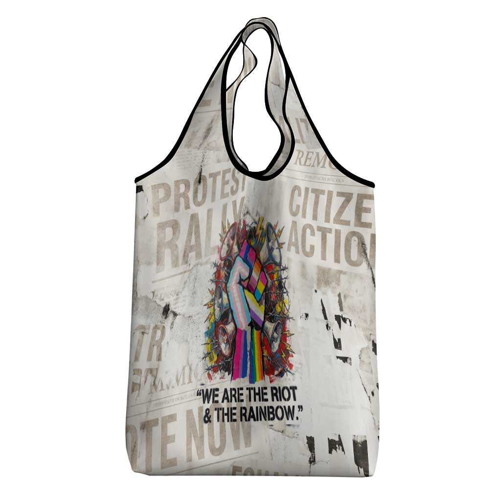 Loud & Proud Grocery Bag Riot and the Rainbow Protest Art