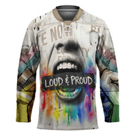 Loud & Proud Hockey Jersey Riot and the Rainbow Protest Art