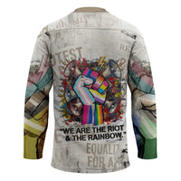Loud & Proud Hockey Jersey Riot and the Rainbow Protest Art