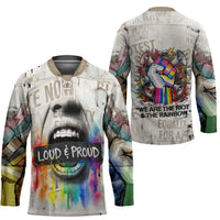 Loud & Proud Hockey Jersey Riot and the Rainbow Protest Art