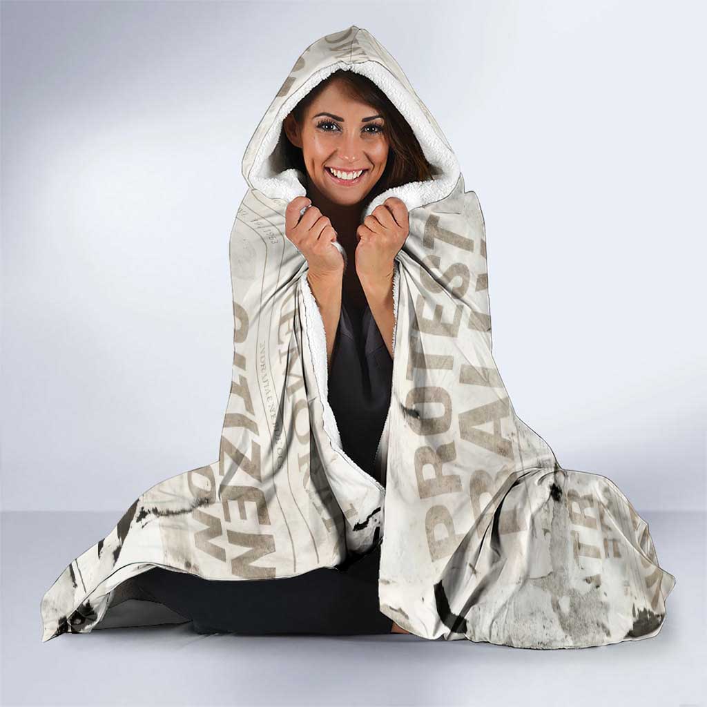 Loud & Proud Hooded Blanket Riot and the Rainbow Protest Art