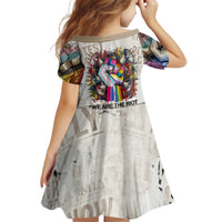Loud & Proud Kid Short Sleeve Dress Riot and the Rainbow Protest Art