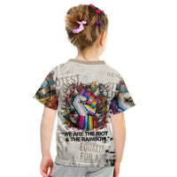 Loud & Proud Kid T Shirt Riot and the Rainbow Protest Art